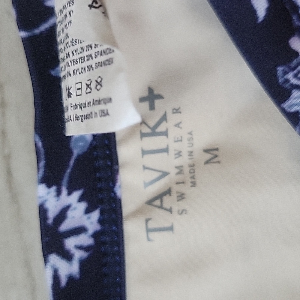 Tavik+ Bikini 2 Piece Swimsuit Small Red And Blue Floral Bikini - Picture 6 of 7